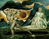 威廉布莱克 - 亚当和夏娃发现了阿贝尔的尸体